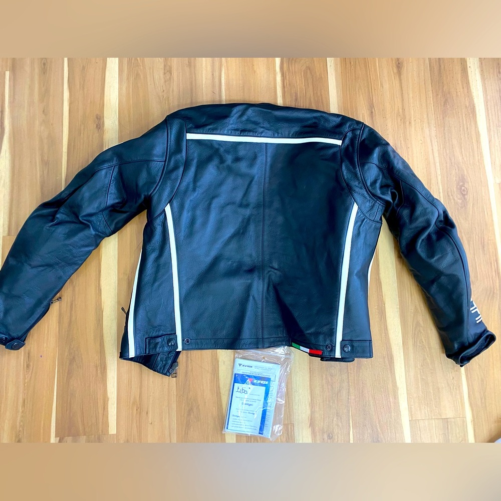 Ducati Dainese Itilan Leather Armored Motorcycle Racing Jacket